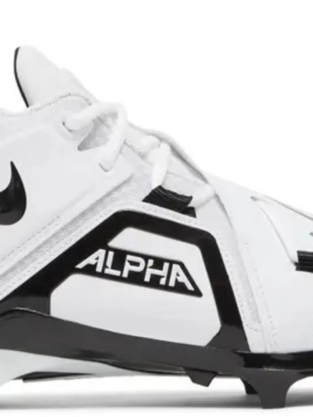 Nike Men’s White Soccer/Football Cleats with Black Swoosh Size 14
